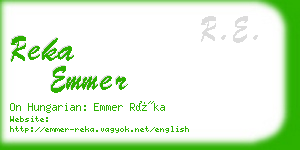 reka emmer business card